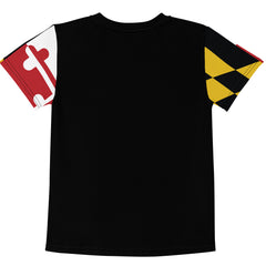 Maryland Flag kids crew neck t-shirt