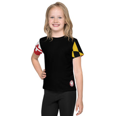 Maryland Flag kids crew neck t-shirt