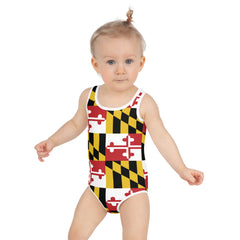 Maryland Flag Kids Swimsuit