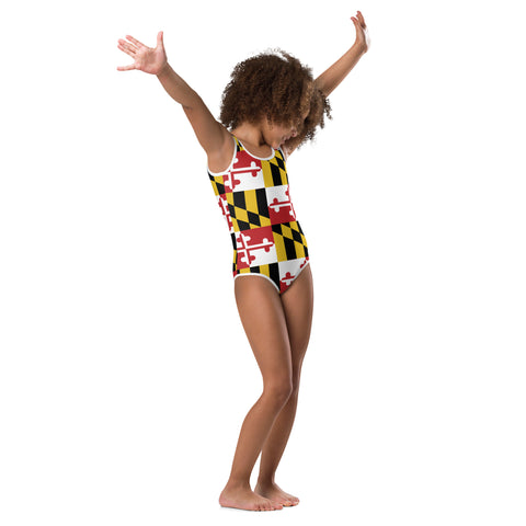 Maryland Flag Kids Swimsuit
