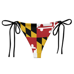Maryland Flag String Bikini Bottom