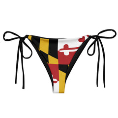Maryland Flag String Bikini Bottom