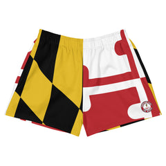 Maryland Flag Women’s Recycled Athletic Shorts
