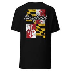 Maryland Flag Distressed Unisex t-shirt