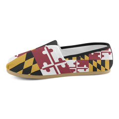 MD Flag Women's Canvas Shoes - MarylandFlagTheWorld