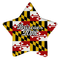 Custom Family Name Christmas Tree Ornament - MarylandFlagTheWorld