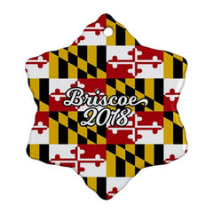 Custom Family Name Christmas Tree Ornament - MarylandFlagTheWorld