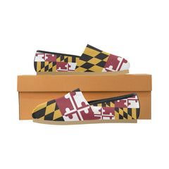 MD Flag Women's Canvas Shoes - MarylandFlagTheWorld