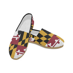 MD Flag Women's Canvas Shoes - MarylandFlagTheWorld