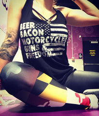 MD Flag Gradient Leggings (Multiple Styles Available) - MarylandFlagTheWorld