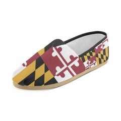 MD Flag Women's Canvas Shoes - MarylandFlagTheWorld