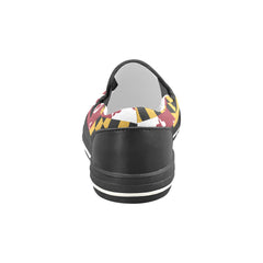 Kid's MD Flag Slip-on Canvas Shoes - MarylandFlagTheWorld