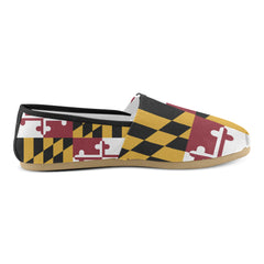 MD Flag Women's Canvas Shoes - MarylandFlagTheWorld