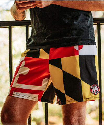 Maryland Flag Men's Athletic Shorts