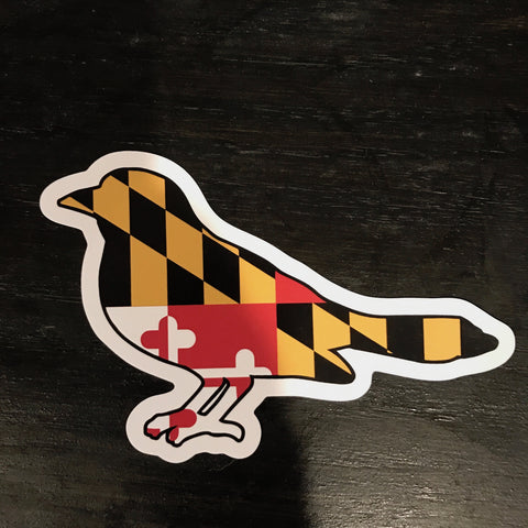 Maryland Flag Oriole Decal (3" x 4.75") - MarylandFlagTheWorld
