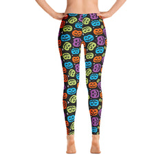 Halloween Colorful Pumpkin Leggings