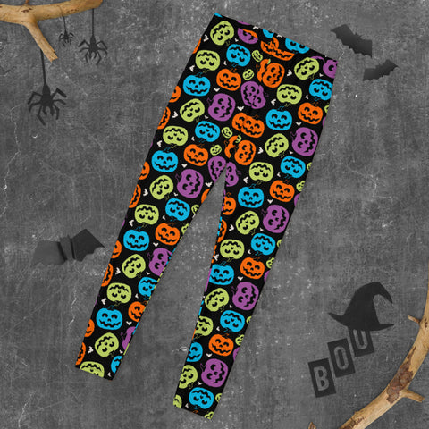 Halloween Colorful Pumpkin Leggings