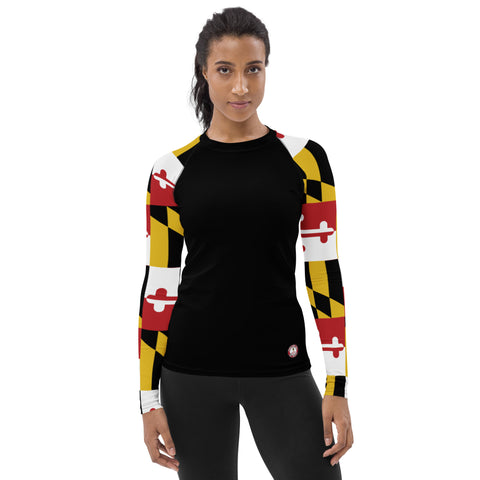 Maryland Flag Women's Rash Guard