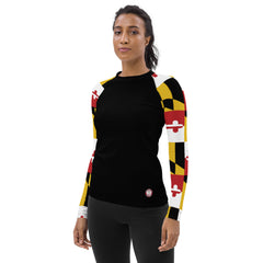 Maryland Flag Women's Rash Guard