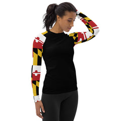 Maryland Flag Women's Rash Guard