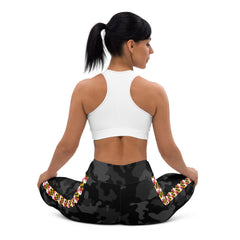 Black Camo Maryland Flag Yoga Leggings