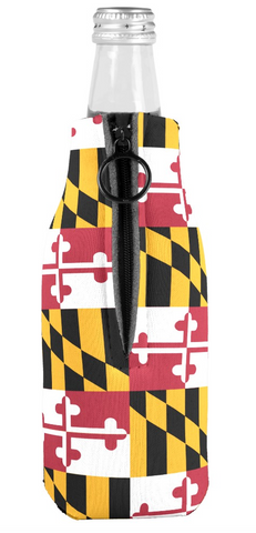 Maryland Flag Bottle Cooler - MarylandFlagTheWorld