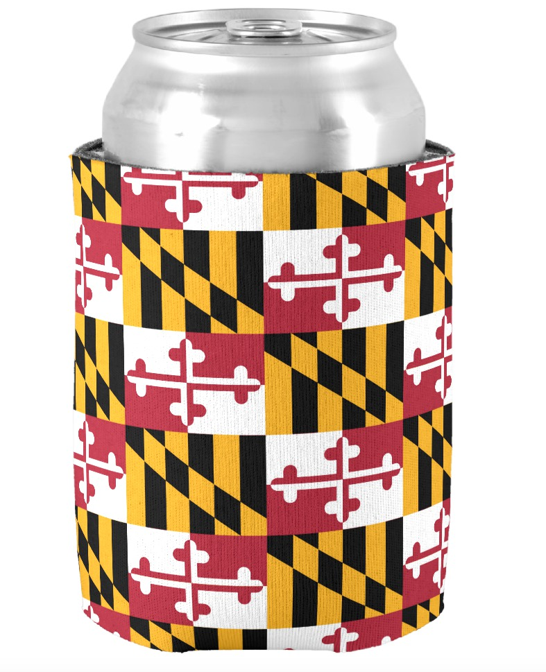 Maryland Flag Can Cooler - MarylandFlagTheWorld