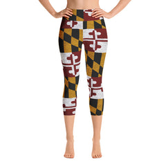 Heather MD Flag Leggings (Multiple Styles Available) - MarylandFlagTheWorld