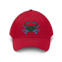 Maryland Blue Crab Unisex Twill Hat - MarylandFlagTheWorld