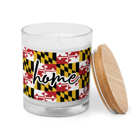 Maryland Flag Glass jar candle