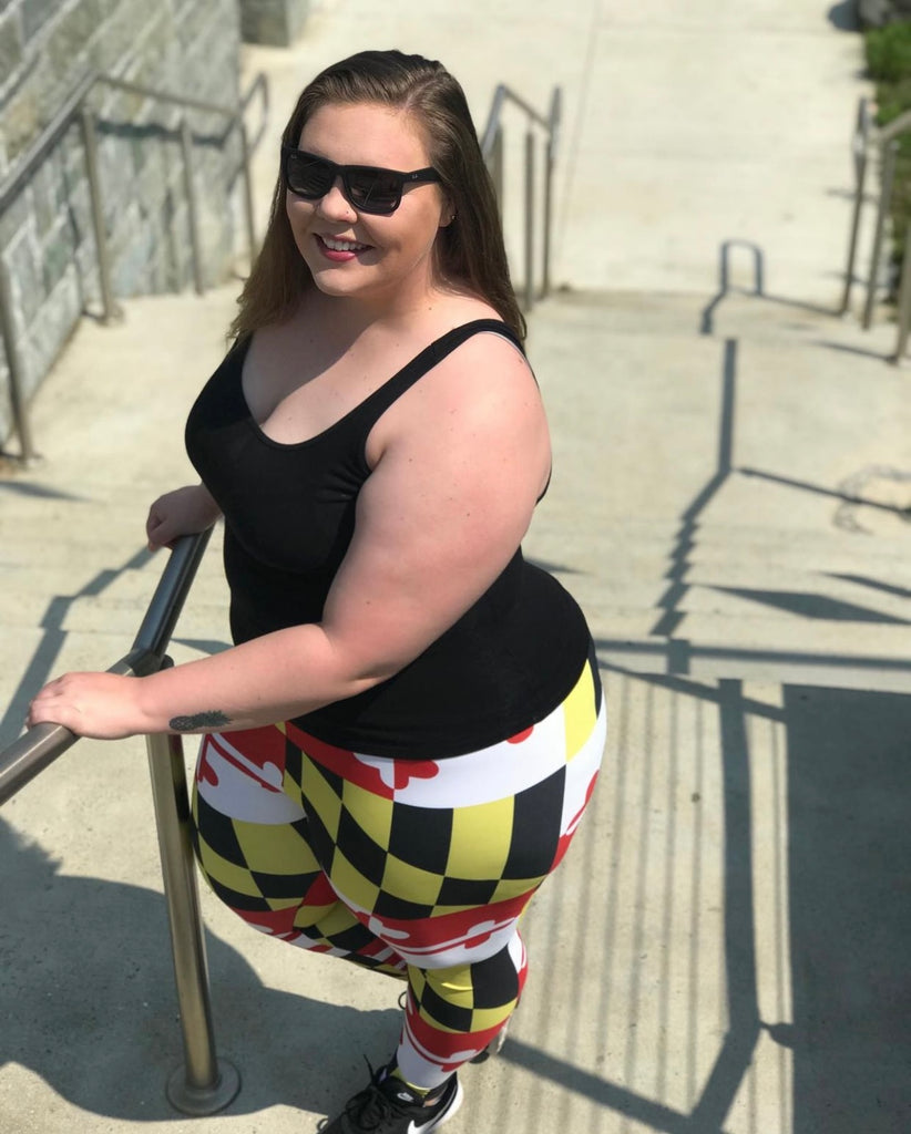 Maryland Flag Plus Size Leggings