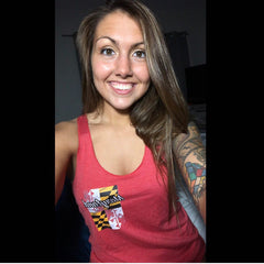 Ladies' Lightweight Triblend Racerback Tank - MarylandFlagTheWorld