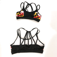 MD Flag Sports Bra - MarylandFlagTheWorld