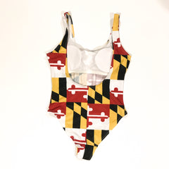 MD Flag Sexy Back One Piece - MarylandFlagTheWorld