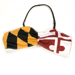 MD Flag Halter Bandeau Bikini Top - MarylandFlagTheWorld