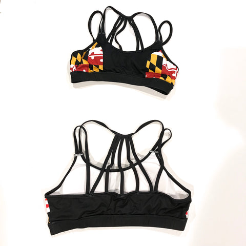 MD Flag Sports Bra (SALE) - MarylandFlagTheWorld