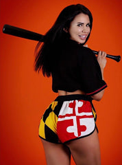 Women's Maryland Flag Relaxed Shorts