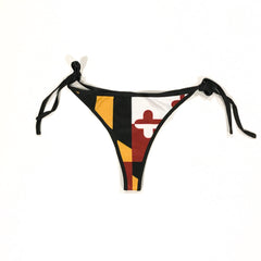 MD Flag Reversible Cheeky Bikini Bottom - MarylandFlagTheWorld
