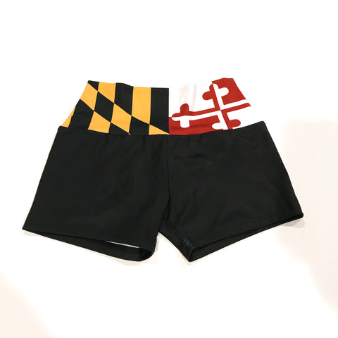 Yoga Shorts - MarylandFlagTheWorld