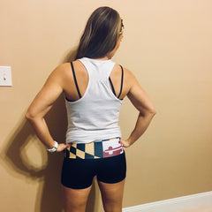Yoga Shorts - MarylandFlagTheWorld