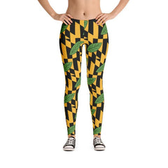 Calvert Flag Leggings (Multiple Styles Available) - MarylandFlagTheWorld