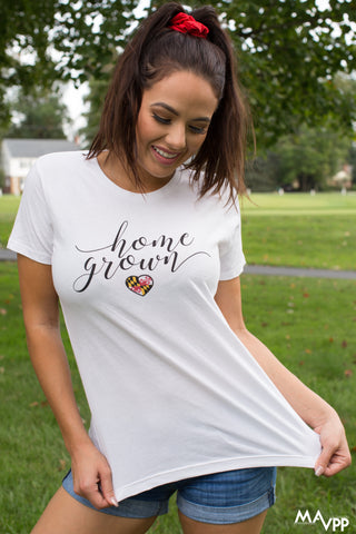 Home Grown Ladies Tee - MarylandFlagTheWorld