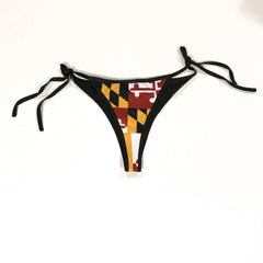 MD Flag Reversible Cheeky Bikini Bottom - MarylandFlagTheWorld