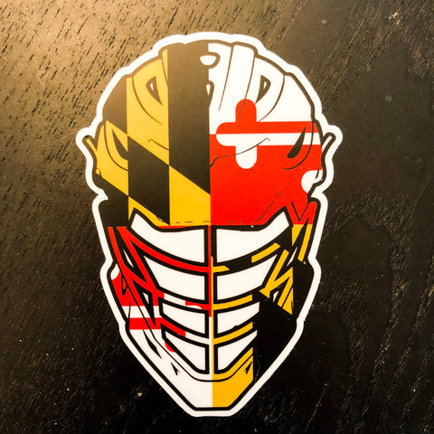 MD Flag Lacrosse Decal (2.77” x 4”) - MarylandFlagTheWorld