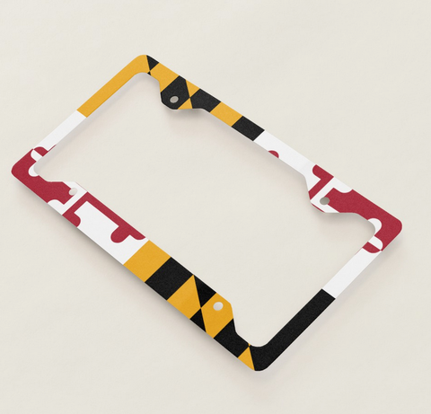 MD Flag License Plate Frame - MarylandFlagTheWorld