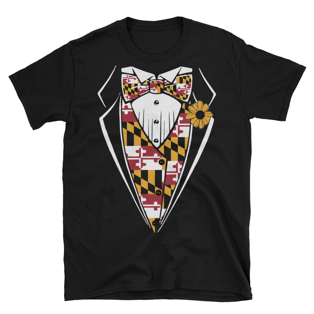 Maryland Tuxedo Short-Sleeve Unisex T-Shirt - MarylandFlagTheWorld