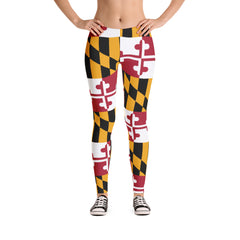 MD Flag Leggings (Multiple Styles Available) (SALE) - MarylandFlagTheWorld