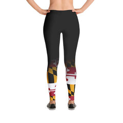 MD Flag Gradient Leggings (Multiple Styles Available) - MarylandFlagTheWorld