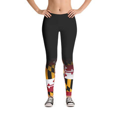 MD Flag Gradient Leggings (Multiple Styles Available) - MarylandFlagTheWorld