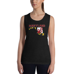 MARYLAND Ladies’ Muscle Tank - MarylandFlagTheWorld